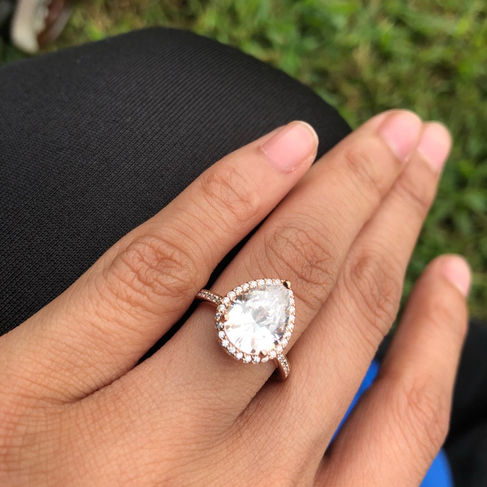 Pandora Rose Gold Teardrop Ring